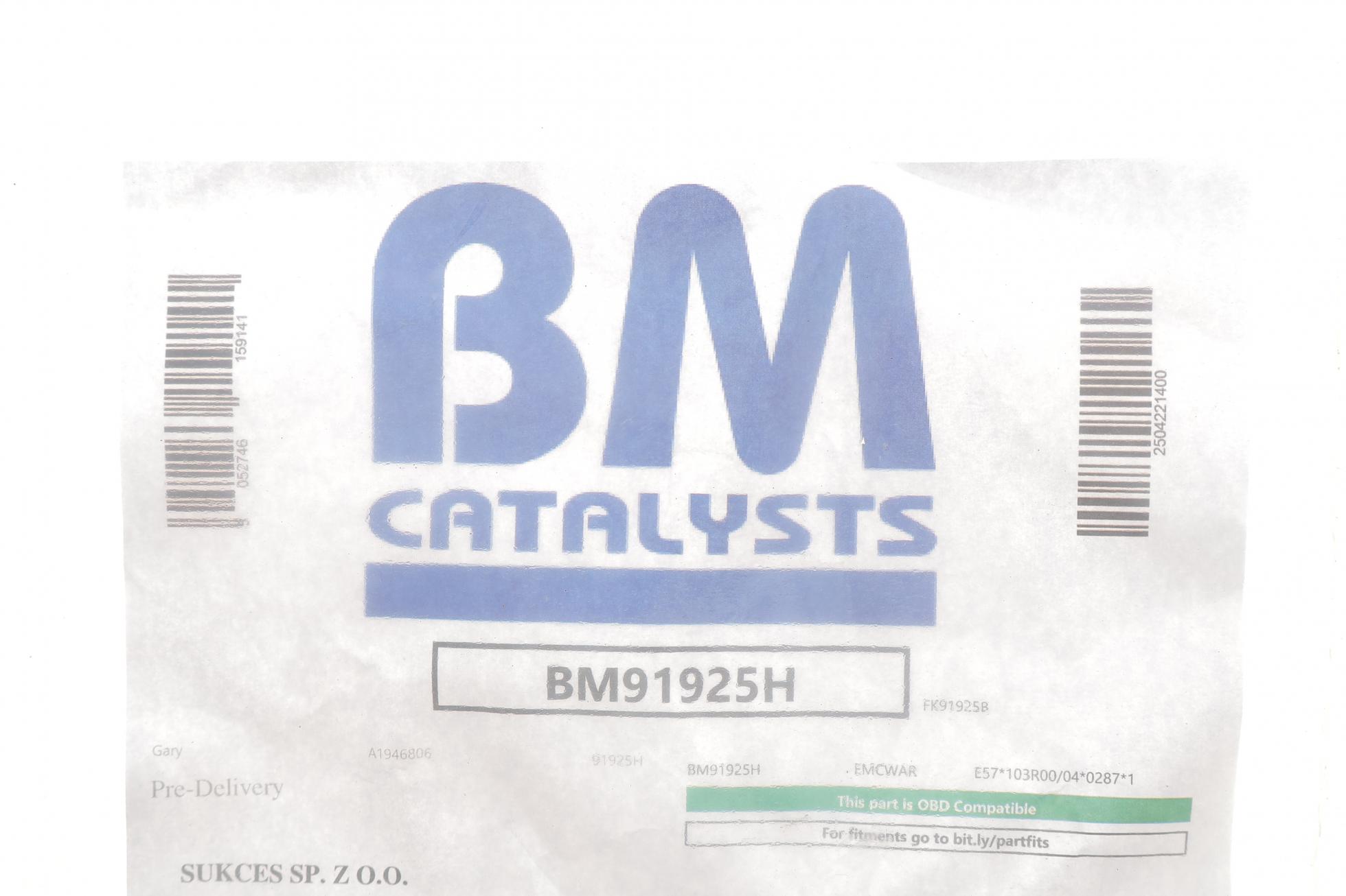 BM91925H BM CATALYSTS
